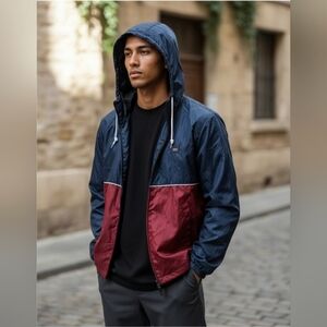 BILLABONG | WATER RESISTANT FULL ZIP WINDBREAKER JACKET